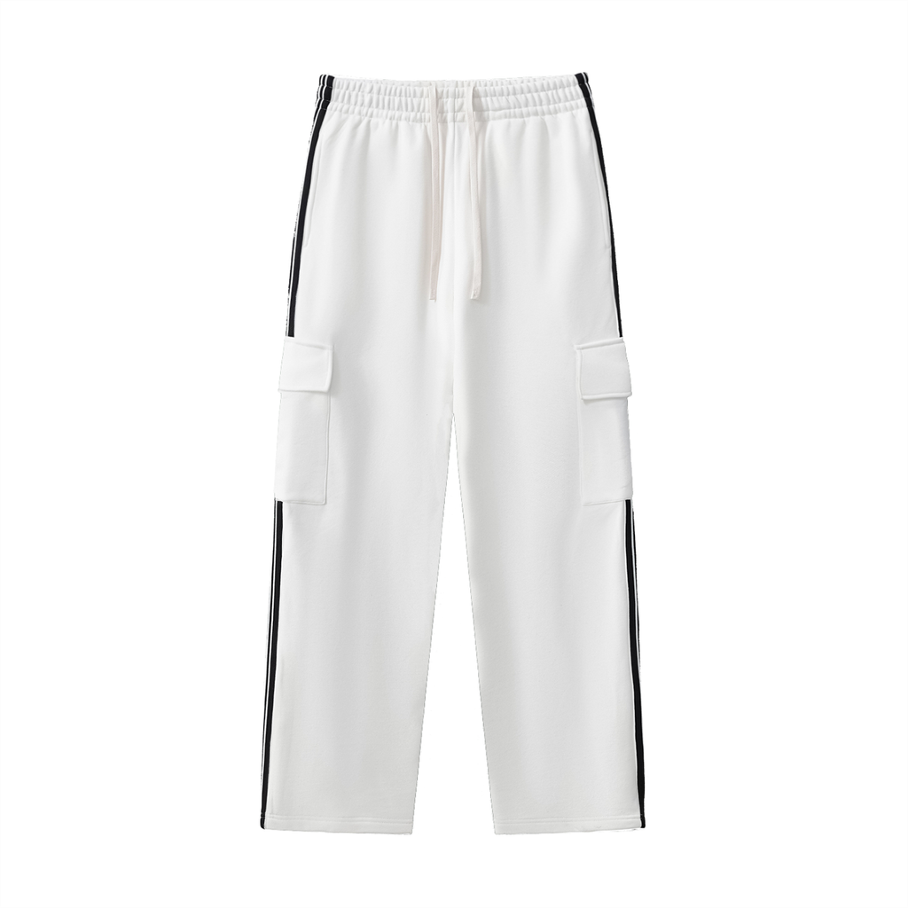 Side Stripe Straight-Leg Pants