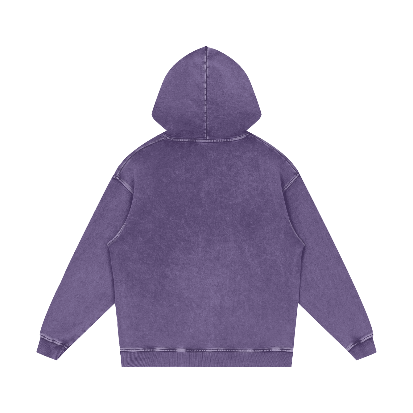 Snow Washed Loose Cotton Hoodie