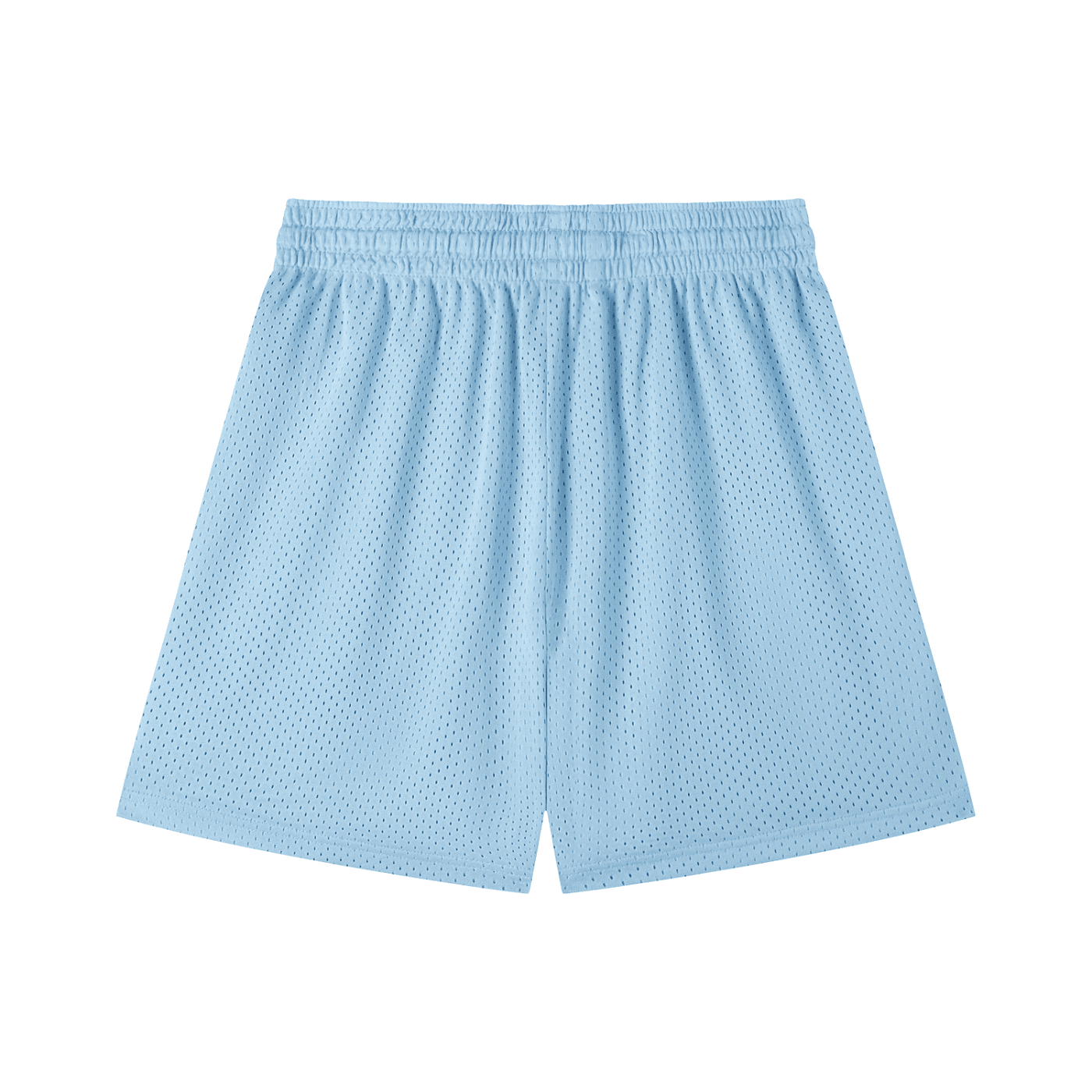 Light blue mesh drawstring fetish shorts with elastic waistband by FETISHISTO