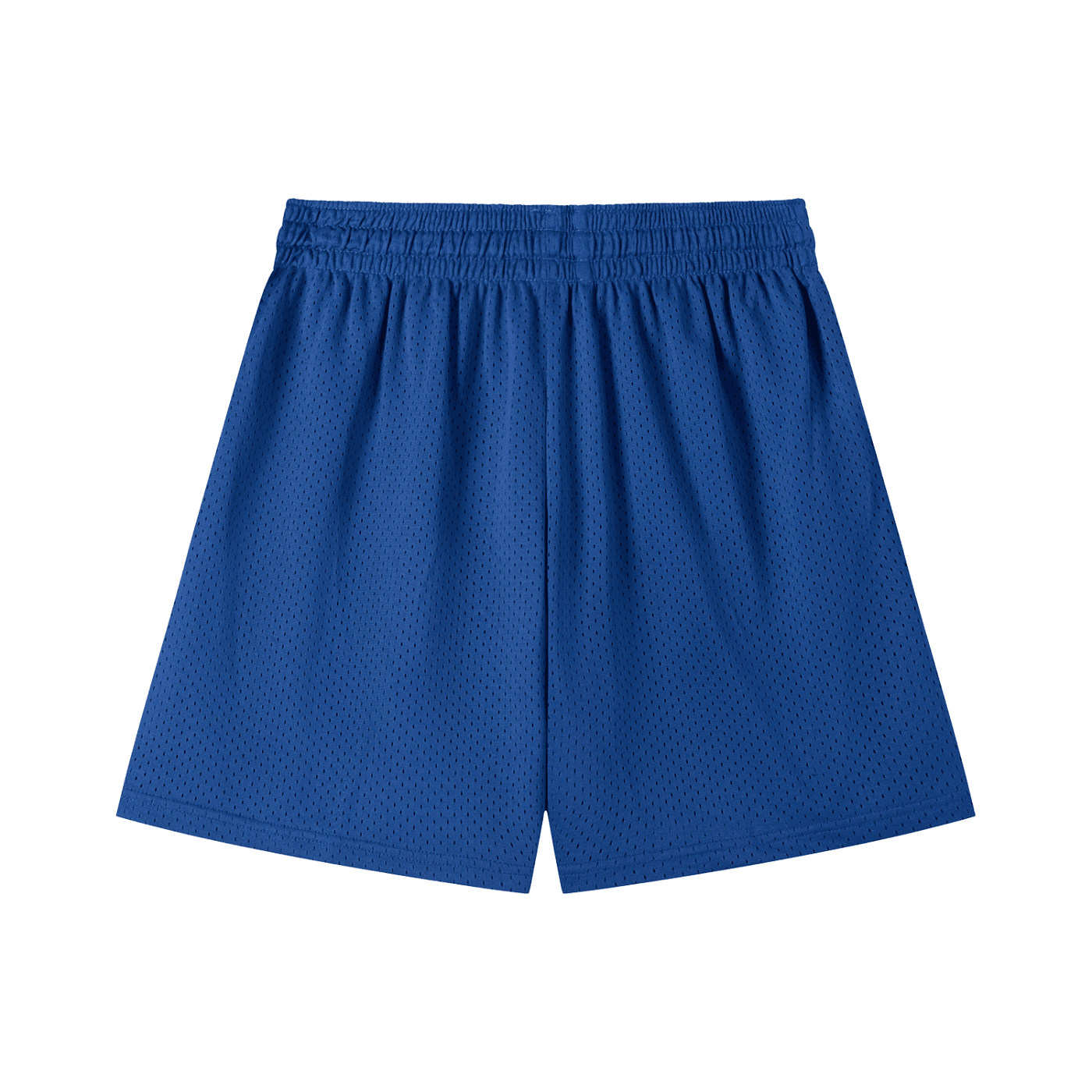 FETISHISTO blue mesh drawstring fetish shorts with elastic waistband and breathable fabric