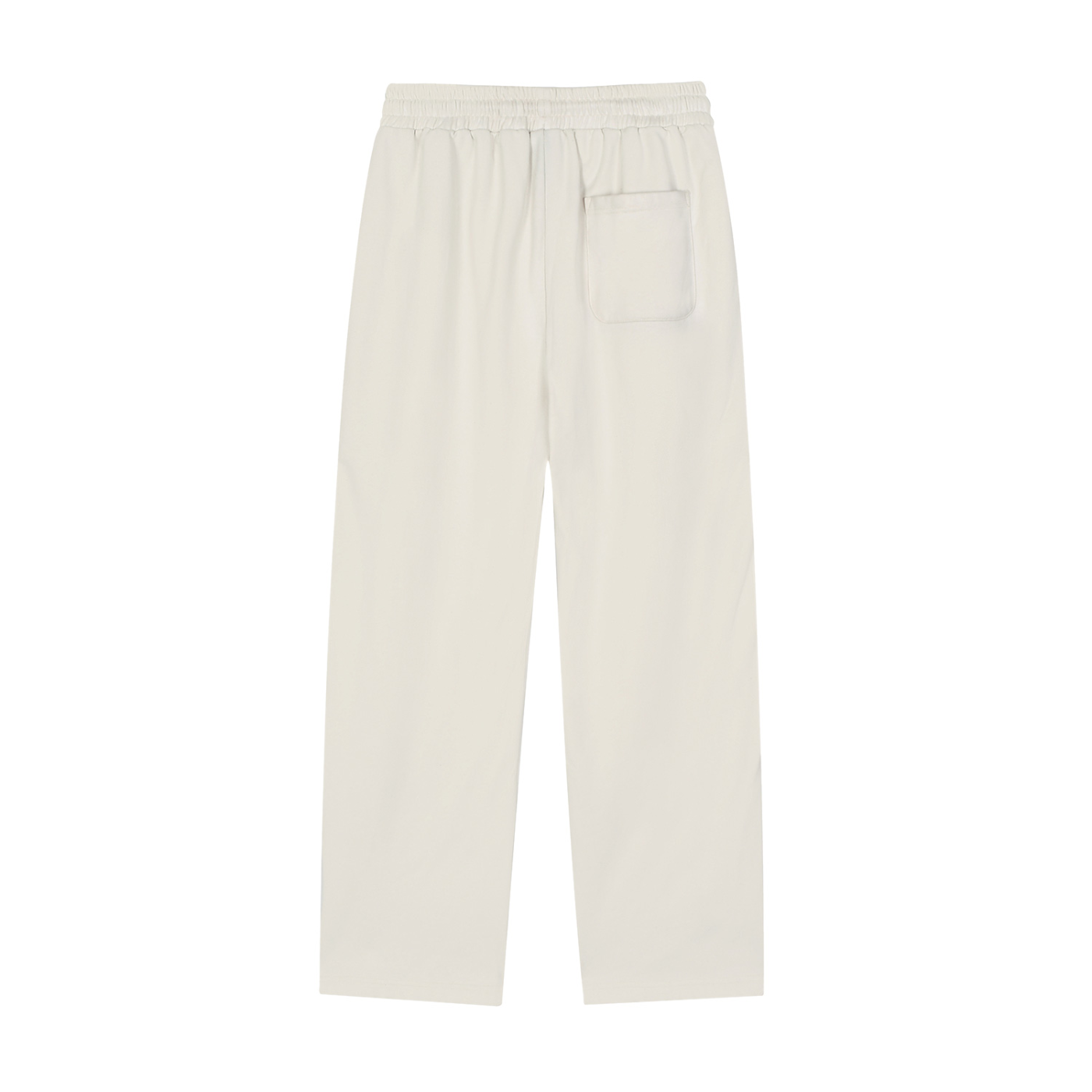 FETISHISTO off-white reflection striped sweatpants with elastic waistband and back pocket
