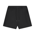 FETISHISTO black unisex heavyweight fleece shorts with elastic waistband and drawstring