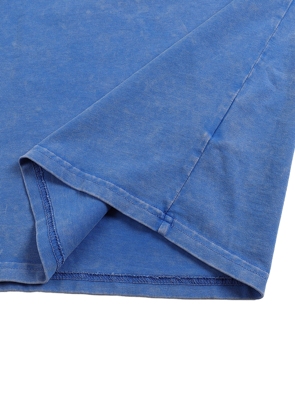 FETISHISTO Snow Washed Oversized T-Shirt with Graphic Design